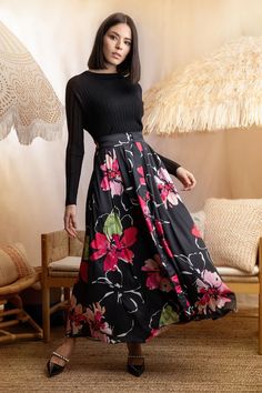 Step up your spring-summer wardrobe with the Mun Fashion SS24 Black Floral Double Button Flair Skirt. This stunning skirt features a vibrant floral print and a flattering double-button waistband, perfect for creating chic and sophisticated looks. Ideal for business casual settings or special occasions, this piece ensures you always stand out. ✨🌸

#ChicDressToImpress #DressToImpressOutfitCombos #DressToImpress #FeminineStyle #WhatToWear #VacayOutfits #BusinessCasual #SpringSummerOutfits Two Piece Outfits Skirt Classy, Two Piece Outfits Skirt, Flair Skirt, Vacay Outfits, Girly Dresses, Classy Work Outfits, Knitting Women, Winter 2024, Summer Clothes