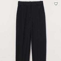 H&M Black Trousers. Brand New Without Tags Jumpsuit Trousers, Black Trousers, M Pants, Pant Jumpsuit, H&m, Size 2, Pants For Women, Trousers, Brand New