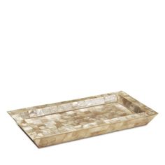 a rectangular tray with mother of pearl inlays