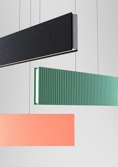 Noisy workspace getting you (or your employees) down? Here are nine acoustic solutions - News - Frameweb Woven Image, Auditorium Design, Colorful Planters, Floating Lights, Acoustic Solutions, Office Solutions, Acoustic Wall, Open Office, Ceiling Hanging