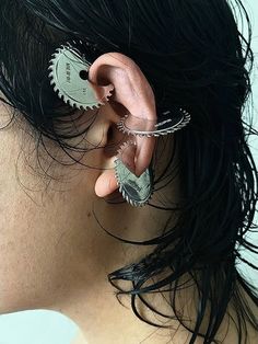 Cyberpunk Serrated Gear Ear Clip