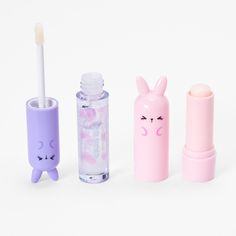 Chibi Bunny, Lip Gloss Cosmetics, Glitter Lip Gloss, Kawaii Cooking, Glitter Gloss, Flavored Lip Gloss, Fidget Spinners, Lip Gloss Collection, Lip Balm Set