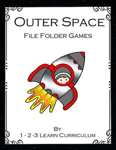 outer space file folder games by 1 - 2 - 3 learn curioum book