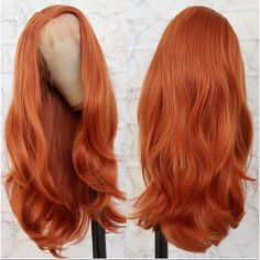 Beauty Supply Store Wigs, Micro Loop Hair Extensions, Long Straight Wig, Messy Bob Hairstyles, Fashion Dark, Short Hair Wigs, Straight Lace Front Wigs, Bleached Hair, Dark Orange