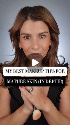 Kate | Makeup Tips on Instagram: "Friends, I tried shortening this video, but I just couldn't.  I really wanted to share the full version with you all without cutting pieces out, so if you have mature skin and you're no longer loving the way your makeup looks, please give this a watch. It's almost 5 min long, but I packed it full of as much value as I could. ❤️❤️  Products Used: Comment LINK for the direct link to all of the products  @elfcosmetics Putty Primer  @onesize Secure the Glow Primer  @rephr.to Brushes 37 and 05 @thebkbeauty Brush 111 and N15 @kjh.brand Super Shine Serum  @nudestix Cream Blush in Bohemian Rose  seint Cream Bronzer in Tanlines  seint Main Highlight Shade June @raviebeauty Lipstick in the shade Dhalia   #makeuproutine #makeuptips #beautytips #makeupformatureskin #b Makeup For Over 40 How To Apply, 5 Minute Makeup Routine Over 40, Makeup For 40 Plus, Makeup For 40 Year Olds, Over 40 Makeup Tips, Putty Primer, Makeup 40