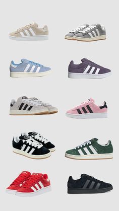 #adidas # campus Painted Adidas, Campus Adidas, Adidas Campus 80s, Back To School Shoes, Cute Sneakers