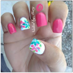 Pink Tip Nails, Girls Nail Designs, Chevron Nails, Nail Art Designs Summer, Vibrant Nails, Pink Nail Art, Pink Nail Designs, Pink Nail, Summer Nails Colors