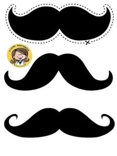 a black and white mustache cutout with the words happy father's day on it