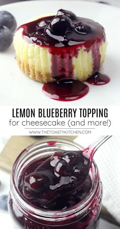 lemon blueberry topping for cheesecake and more