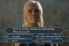 the game of thrones character is shown in an ad for her role as daeneria