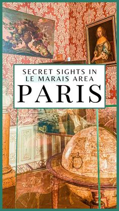 the cover of secret sights in le marais area paris, with an image of a globe