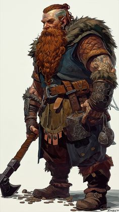 Fantasy Npc Art, Dungeons And Dragons Character Design, Dnd Character Concept Art, D&d Character Art, Dwarves Art, Dwarves Dnd, Rpg Character Art, Dnd Dwarven, Dwarven Warrior Art