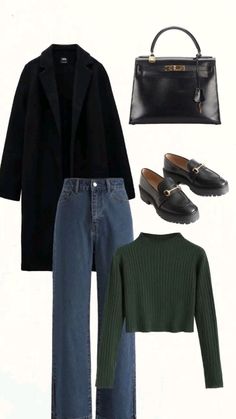 #aesthetic #fashion #outfits Winter Academia Aesthetic Outfit, Dark Academia Basic Outfit, Dark Jeans Outfit Winter, Dark Academia Jeans Outfit, Modest Dark Academia Outfit, Dark Academia Outfits Aesthetic, Dark Winter Aesthetic Outfits, Dark Academia Aesthetic Outfit Black, Dark Academia Jeans