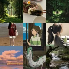 Collage El viaje de Chihiro Chihiro Aesthetic, Ghibli Characters, Ghibli Studio, Maybe Tomorrow, Tv Screen