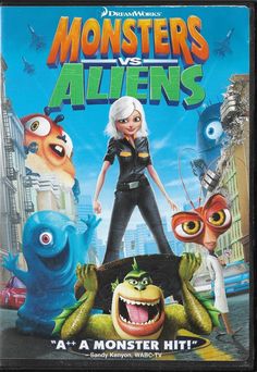 monsters vs aliens dvd cover art