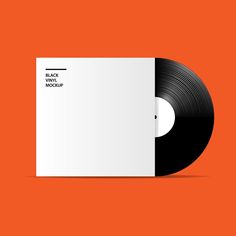 a black and white record on an orange background with the words back to mogul