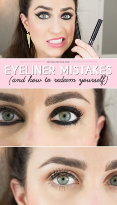 The five eyeliner mistakes you probably didn't know you're making. Common Makeup Mistakes, Easy Eye Makeup, Makeup Mistakes, Makati, Make Me Up, Love Makeup, All Things Beauty, Makeup Skin Care