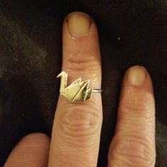 Very Cute Ring Never Worn Airplane Ring Jewelry, Paper Crane Earrings, Paper Crane Necklace, Paper Crane, Cute Rings, Womens Jewelry Rings, Womens Sizes, Women Jewelry, Women Shopping