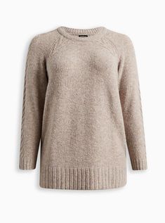 Torrid Vegan Cashmere Pullover Crewneck Sweater Plus Size 1 1X 14-16 #D92524 Item is brand new!  Auction Includes: one sweater  DESCRIPTION FIT Model is 5’9” wearing size 0. < referenced to model in pictures Measures 34" from shoulder (size 2). < referenced to model in pictures MATERIALS + CARE Vegan Cashmere fabric: A luxe, cashmere-like brushed fabric with a soft, cozy feel that’s never heavy. So easy to dress up or down.   Stretch level: Medium.  26% acrylic, 24% polyester, 33% recycled polyester, 14% nylon, 3% spandex.  Machine wash cold. Line dry.  Imported. Leggings And Combat Boots, Sweater Plus Size, Sweater Plus, Cashmere Fabric, Softest Sweater, Tunic Sweater, Work Fashion, Perfect Shirt, Crew Neck Sweater