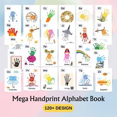 Hand Prints, Alphabet Book, Letter D, Hand Craft