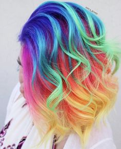 Хочу такую причёску Pulp Riot Hair Color, Bride Hairstyle, Bold Hair Color, Pulp Riot Hair, Rainbow Hair Color, Multi Colored Hair, Luxy Hair, Multicolored Hair, Bright Hair