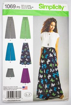 a woman's skirt and top sewing pattern