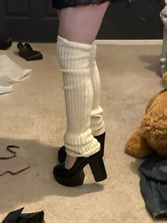 Rwby Redesigns, Mode Shoes, Shoes Aesthetic, Kawaii Shoes, Socks And Heels, White Socks