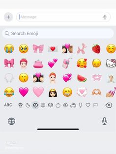 the emojle sticker pack is displayed on an iphone's phone screen