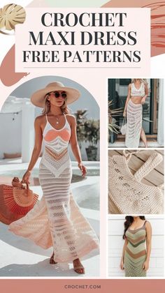 crochet maxi dress free patterns