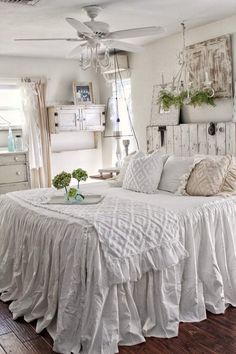 Ruffle Chenille Bed Scarf White Shabby Chic Living, Shabby Chic Room, Chic Bedding, Shabby Chic Living Room, Shabby Chic Bedding, Shabby Chic Bedroom, Ruffle Bedding, Shabby Chic Bedrooms, Chic Bathrooms