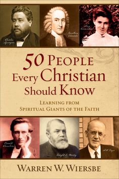 the book cover for 50 people every christian should know