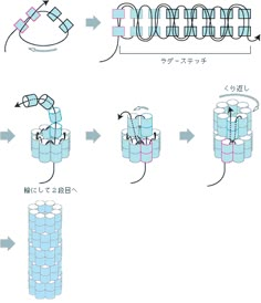 the diagram shows how to make an object with different shapes and sizes, as well as directions