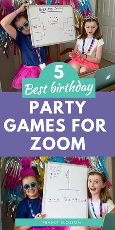 the birthday party games for zoom are fun and easy to do with your kids