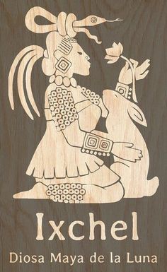 a wooden plaque with an image of a native woman holding a bird in her hand