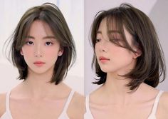 Short Hairstyle Women Circle Face, Best Short Hairstyles For Oval Face, Short Hair Ideas For Oval Faces, Short Hair Boss Lady, Short Oval Layered Haircut, Short Hair Japanese Style Round Face, Korean Hair Round Face, Asian Short Hair Long Face, Asian Bob Haircut Oval Face