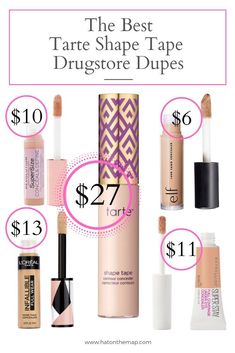 Tape Makeup, Best Drugstore Concealer, Affordable Makeup Brushes, Elf Products, Drugstore Concealer