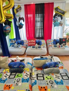 Game Time - Sleepover Party Shop Video Game Sleepover Party, Boy Sleepover Ideas, Boys Sleepover Party Ideas, Party House Ideas, Boys Sleepover Ideas, Sleepover Bday, Boys Sleepover, Party Business Ideas