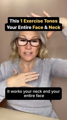 Liz Wadden | Face Yoga Specialist | Want a tighter, more youthful-looking face and neck?  Grab my 7 Day Skin Tightening Course which features 11 skin toning and firming… | Instagram Saggy Jowls Exercise, Face And Neck Yoga, Face And Neck Massage, Jowel Exercises Face, Face Exercises For Wrinkles, Face Tightening Exercises, Facial Exercises For Jowls, Neck Grab, Tighten Neck Skin