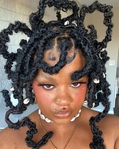 New Braided Hairstyles Black Women, Cool Black Hairstyles, Faux Locs Hairstyle, Afro Hair Art, Protective Hairstyles Braids, Natural Hair Tips, Locs Hairstyles, Hair Reference, Faux Locs