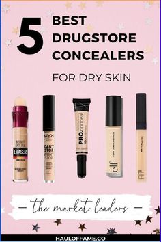 Best Concealer For Dark Skin, Best Drugstore Concealer For Dry Skin, Good Foundation For Dry Skin, Concealer For Dry Skin Under Eyes, Top Makeup Products For Dry Skin, Makeup Products For Dry Skin Faces, Make Up For Dry Skin Products, Hydrating Concealer Drugstore, Concealers For Dry Skin