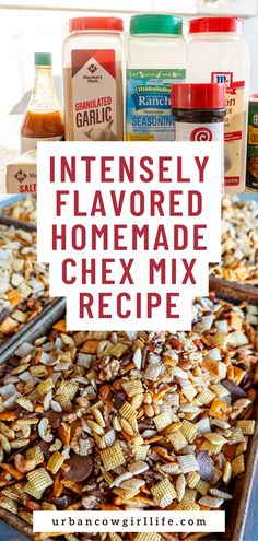 an image of homemade chex mix recipe