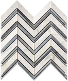 Calacatta Gold Chevron (LARGE) (w/Blue-Gray) Mosaic Marble Tile Polished-Honed Mosaic Marble, Tile Options, Versailles Pattern, Grey Mosaic, Absolute Black Granite, Calacatta Gold Marble, French Pattern, Marble Tile Floor, Onyx Marble