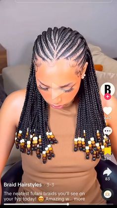 Braided hairstyles Long Cornrows Braids With Beads, Braided Hairstyles With Natural Hair, Braided Short Hairstyles, Braided Hairstyles With Curls, Braided Hairstyles Blonde, Braided Hairstyles Curly, Braided Hairstyles African, African Braided Hairstyles, Hairstyles With Natural Hair