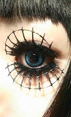 ➿♻️ Fantasy Make-up, Crazy Eyes, Fantasy Makeup, Costume Makeup, Eye Art, Creative Makeup, Visual Kei, An Eye, Face Art