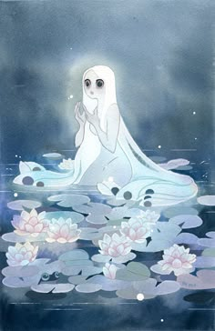 Riikka Auvinen, Mermaid Illustration, Wow Art, Mermaid Art, 판타지 아트, A Ghost, Creature Art, 그림 그리기, Pretty Art