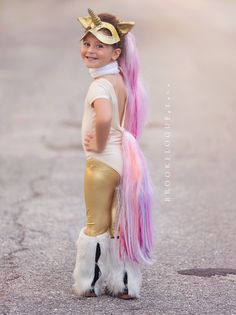 Unicorn Costume Kids, Unicorn Diy, Unicorn Halloween Costume, Carnaval Costume, Holloween Costume, Diy Kostüm, Hallowen Costume, Unicorn Halloween, Halloween 2013