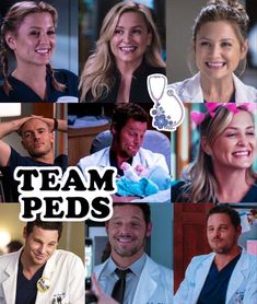 a collage of people with the words team peds