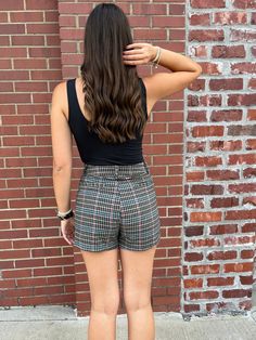 Get ready to pick up some serious style points with our Kori Apple Pickin' Plaid Shorts! These high-waisted shorts feature a soft plaid print that will have you looking and feeling fabulous. Perfect for any outdoor adventure or casual day out, these shorts are a must-have for any fashion-forward individual! Trendy Shorts For Fall, Trendy Plaid Short Bottoms, Trendy Plaid Bottoms For Day Out, Chic Plaid Short Bottoms, Trendy Plaid Shorts For Day Out, Casual Plaid Bottoms With Built-in Shorts, Chic Plaid Short-length Bottoms, Trendy Short Plaid Bottoms, Plaid Short Bottoms For Fall