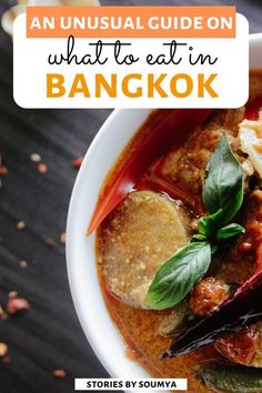 an unusual guide on what to eat in bangkok