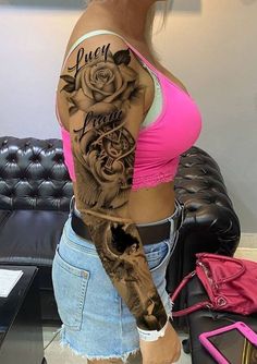 Unique Half Sleeve Tattoos, Arm Sleeve Tattoos For Women, Feminine Tattoo Sleeves, Butterfly Tattoos For Women, Men Tattoos Arm Sleeve, Forarm Tattoos, Tattoos For Women Half Sleeve, Muster Tattoos, Hip Tattoos Women